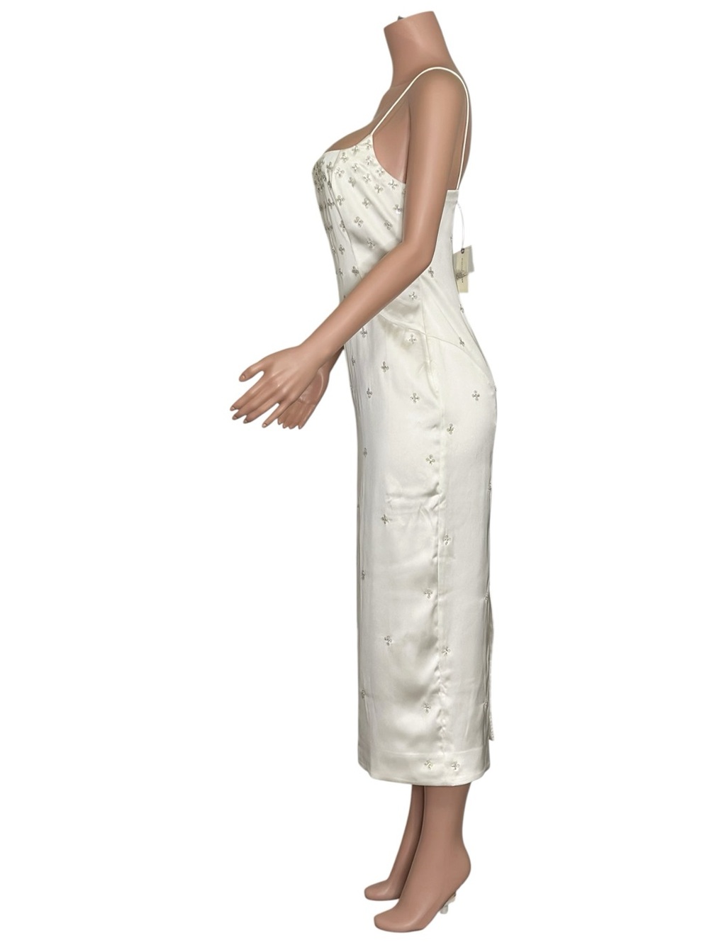 BHLDN Deco Bombshell Midi Dress, White Dahlia, Medium - Picture 6 of 10